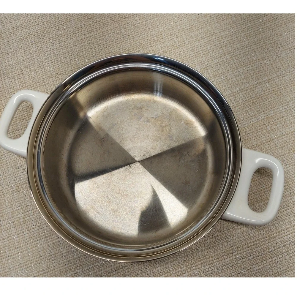 Health Craft 5 Ply Nicromium Surgical Steel 1.25 QT Saucepan with Lid USA